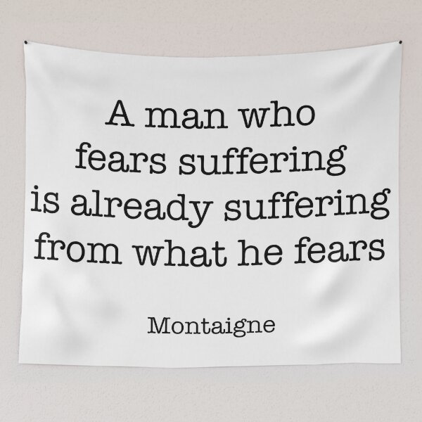 Item preview, Montaigne Quote designed and sold by CamoQuotes.