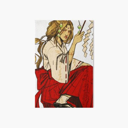 Shrine maiden Art Board Print