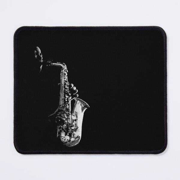 Item preview, SAXOPHONE, SAX AND SAXOPHONIST ON BLACK designed and sold by Danicus666.