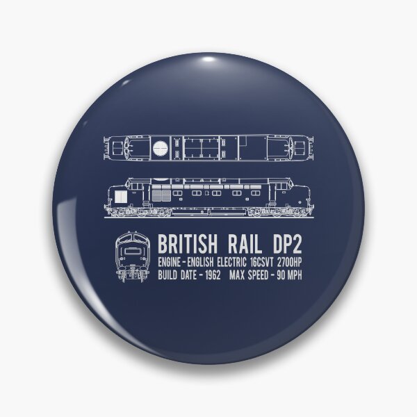 Item preview, British Rail DP2 Diesel Electric Locomotive Train Blueprint Diagram Gift designed and sold by Maljonic.