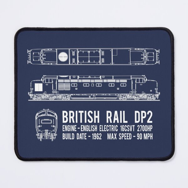 Item preview, British Rail DP2 Diesel Electric Locomotive Train Blueprint Diagram Gift designed and sold by Maljonic.