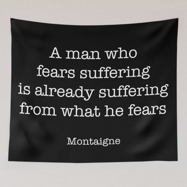 Item preview, Montaigne Quote designed and sold by CamoQuotes.