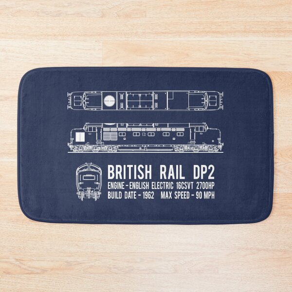 Item preview, British Rail DP2 Diesel Electric Locomotive Train Blueprint Diagram Gift designed and sold by Maljonic.