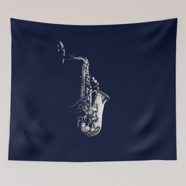 Item preview, SAXOPHONE, SAX AND SAXOPHONIST ON BLACK designed and sold by Danicus666.