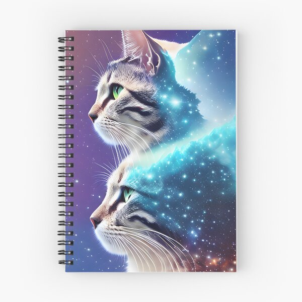 Item preview, Galaxy Cat Double Exposure - Modern Digital Art designed and sold by Ai-michiart.