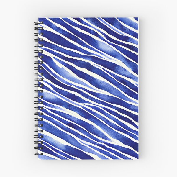 Item preview, Blue and white lines and strokes pattern design No2 designed and sold by angelisart.