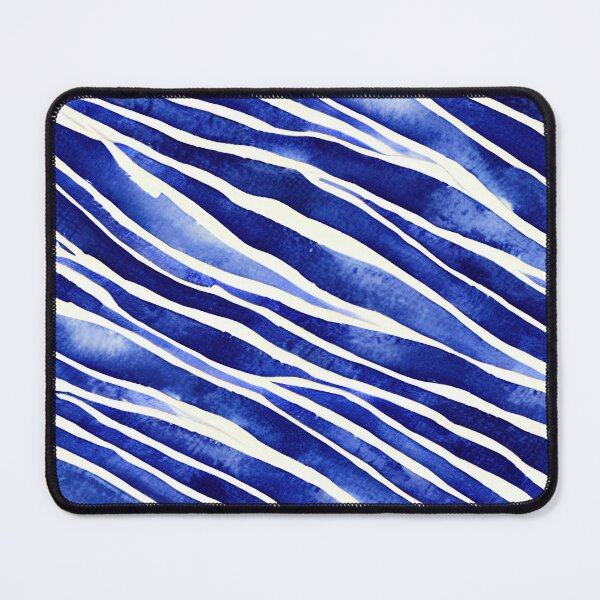Item preview, Blue and white lines and strokes pattern design No2 designed and sold by angelisart.