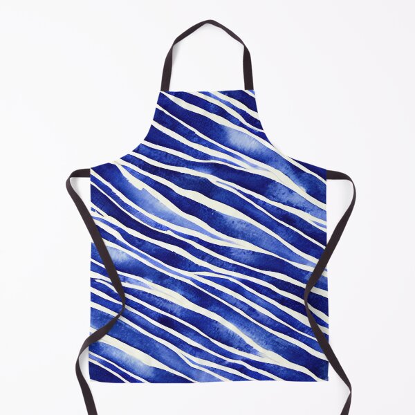 Item preview, Blue and white lines and strokes pattern design No2 designed and sold by angelisart.