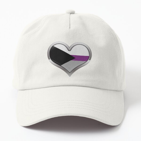 Artikel-Vorschau von Großes farbiges Herz der Demisexual-Pride-Flagge mit Chromrahmen., designt und verkauft von LiveLoudGraphic.