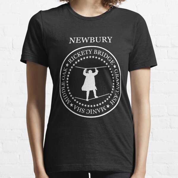 Newbury (rickety, white text, 101) Essential T-Shirt