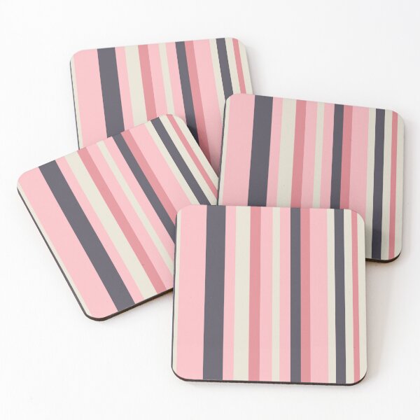 Item preview, Soft stripes in cream, yellow, pink and grey designed and sold by NattyDesigns.