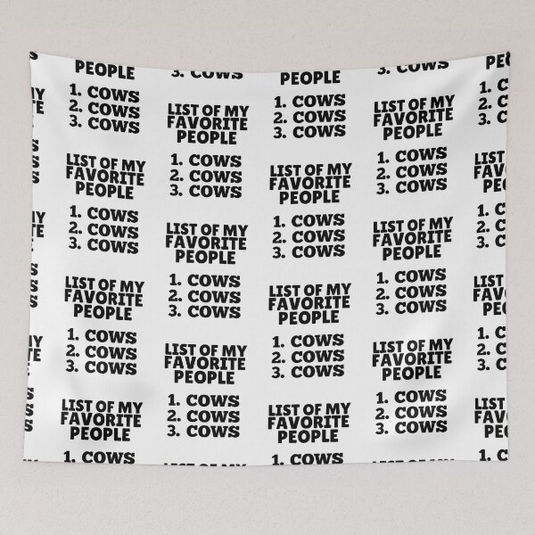 Item preview, Funny Cow lovers list I don't like people, I like cows designed and sold by FarmsteadAcers.