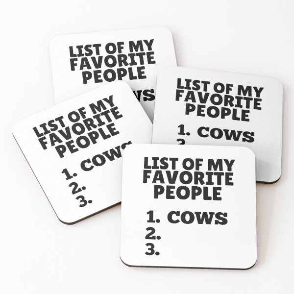 Item preview, List of my favorite people are cows designed and sold by FarmsteadAcers.