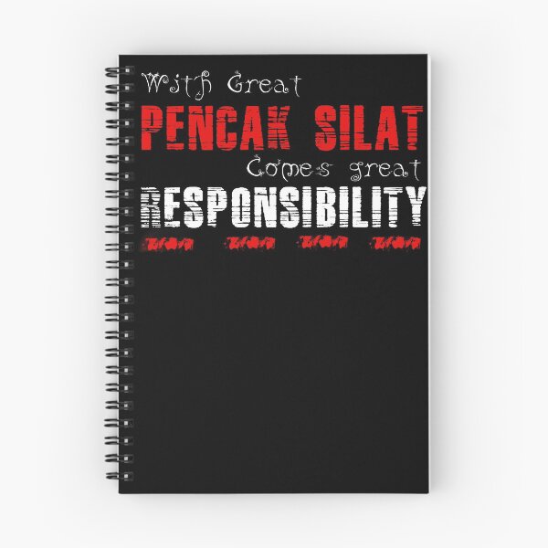 Item preview, With great Pencak silat comes great responsibility designed and sold by MartialArtsNerd.