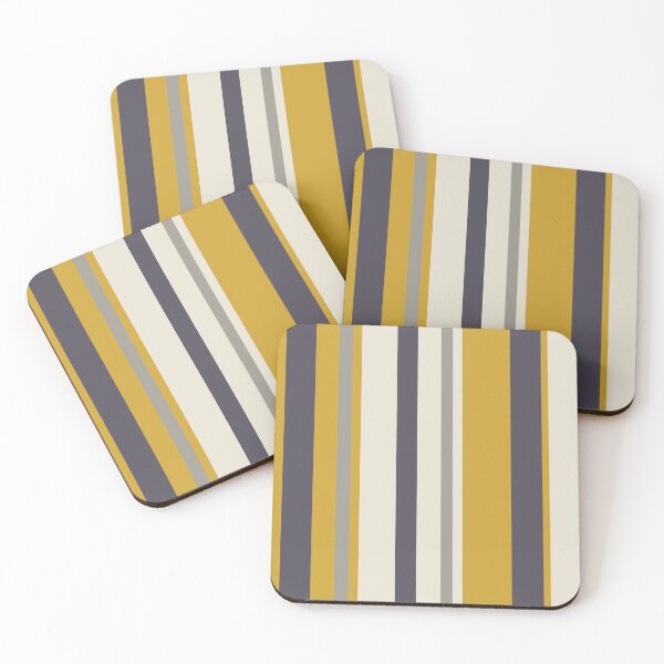 Item preview, Soft stripes in cream, yellow, and grey designed and sold by NattyDesigns.