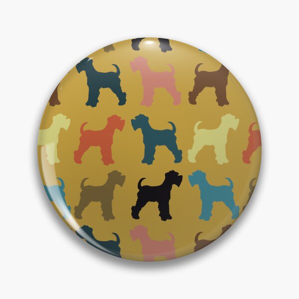 Item preview, Bright Vintage Miniature Schnauzers on mustard  Dog Pattern designed and sold by NattyDesigns.