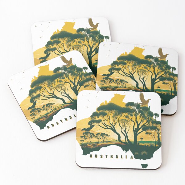 Item preview, Australian savannah landscape designed and sold by AreteSticker.