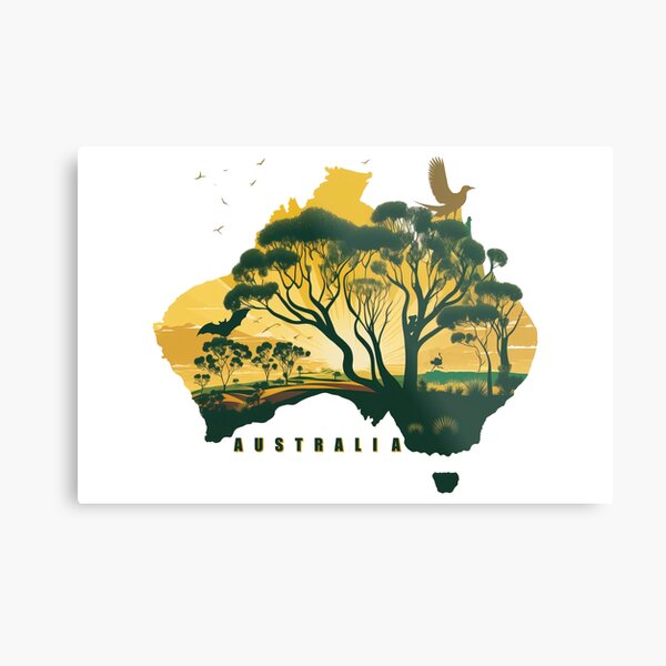 Item preview, Australian savannah landscape designed and sold by AreteSticker.