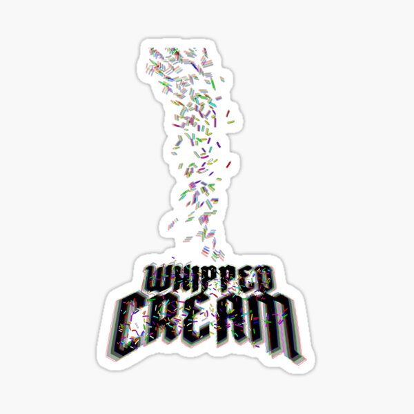 "Whipped Cream EDM DJ merch logo fan art" Sticker for Sale by LucidTracings Redbubble