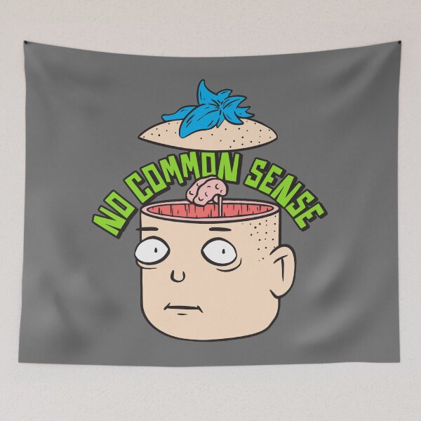 Item preview, No Common Sense - No Brain designed and sold by JIMBOT-JIMBOT.