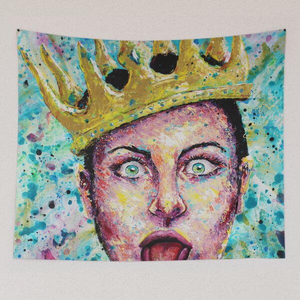 Item preview, Portrait Artwork Princess with Crown designed and sold by Silke Host.
