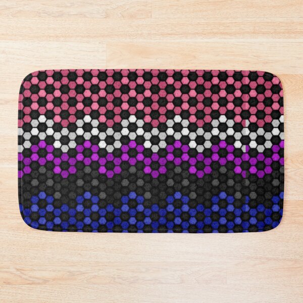 Item preview, Seamless Football Pattern in Gender Fluid Pride Flag Colors designed and sold by LiveLoudGraphic.