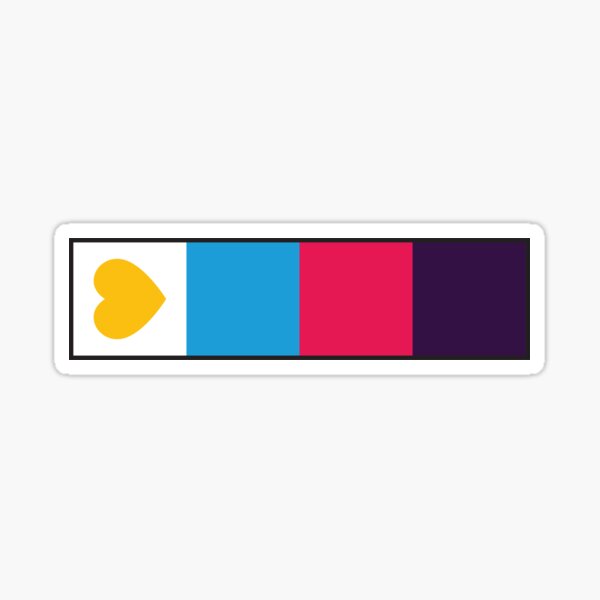 Item preview, Minimalistic Poly Pride Flag - (Bar/Stipe) designed and sold by LaLunaWinters.