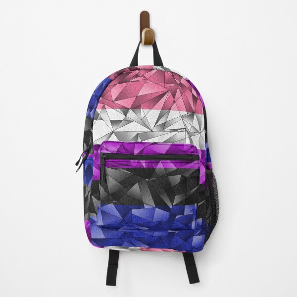 Item preview, Abstract Fractal Triangles Gender Fluid Pride Flag Pattern designed and sold by LiveLoudGraphic.