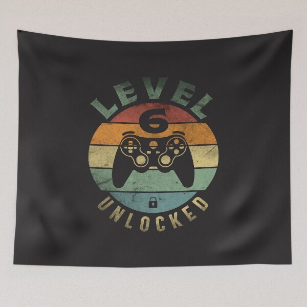 Item preview, Level 6 Unlocked Funny Video Gamer 6th Birthday 6 Year Old Gamer designed and sold by cidolopez.