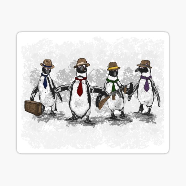 Gangster Penguins Sticker