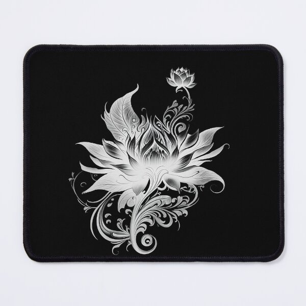 Item preview, Lotus Swirl - Inverted Black and White designed and sold by A-Artistries.