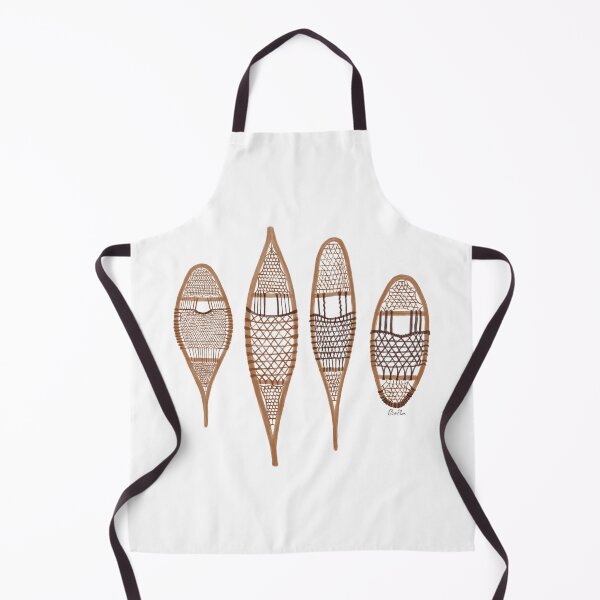 Item preview, Wooden Snowshoes Print - traditional snowshoes, Indigenous Snowshoe styles designed and sold by EcoElsa.