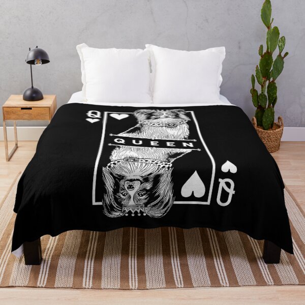 Item preview, Papillon Queen Of Hearts Funny Butterfly Dog Lover Pop Art designed and sold by GrandeDuc.