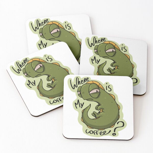 Item preview, Coffee lizard designed and sold by pseudanim.