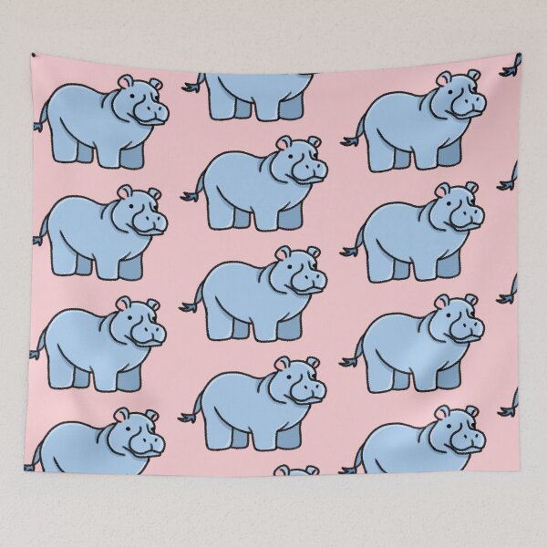 Item preview, Cute Little Hippo designed and sold by Olivia Bussiere.