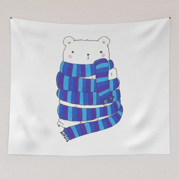 Item preview, Too Much scarf For One Polar Bear designed and sold by TakoraTakora.