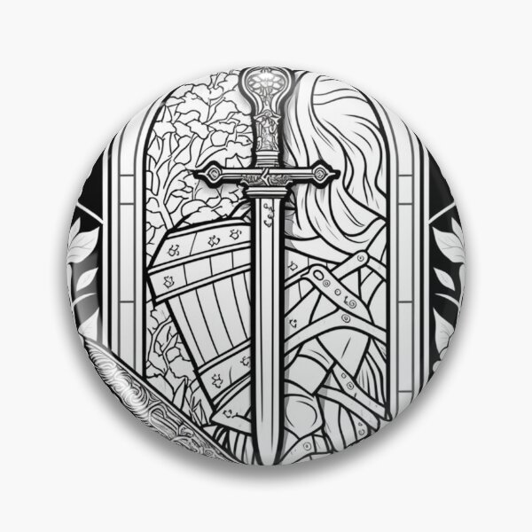 Item preview, Intricated Stained Glass Sword #3 designed and sold by Galviato.