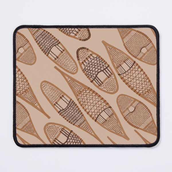 Item preview, Wooden Snowshoes Pattern - traditional snowshoes, Indigenous Snowshoe styles - Sand (#CEB6A3) background designed and sold by EcoElsa.