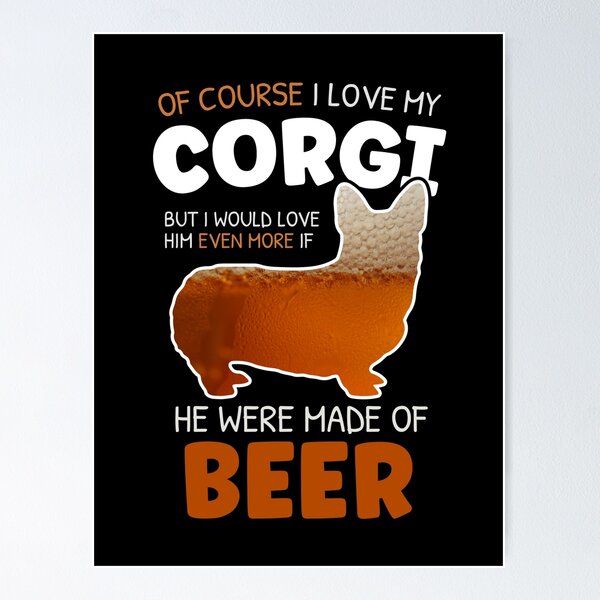 Beer Corgi Medium Snap Fold Wallet