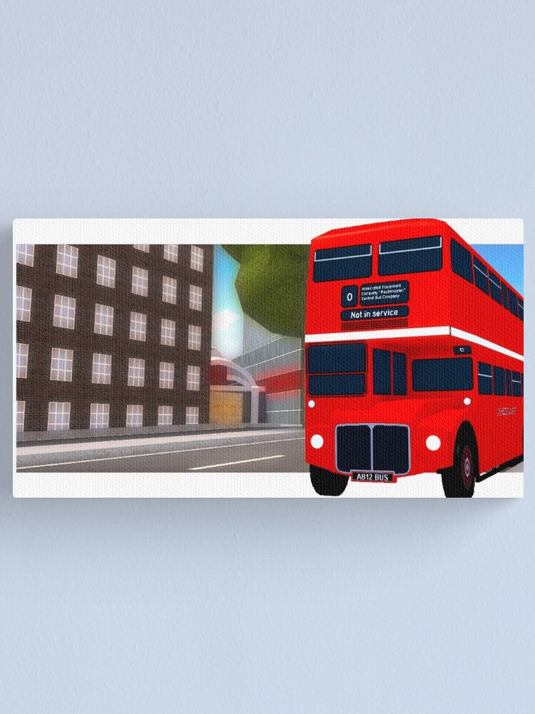 Routemaster Cover Canvas Print By Yrreb1337 Redbubble - mtg bus stop roblox