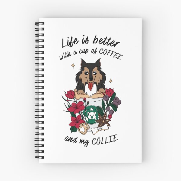 Item preview, collie cubpuccino - Life is better with a cup of coffe and my Collie designed and sold by Rainorchid.