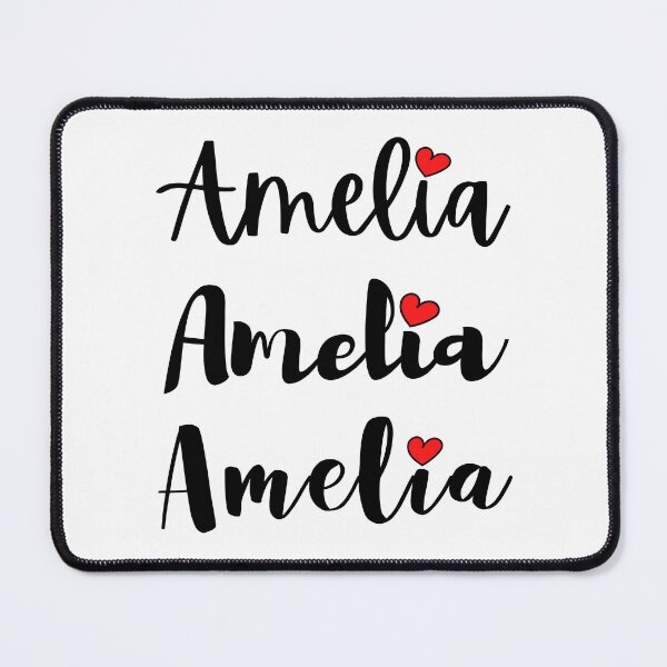 Item preview, Amelia Name Cute Mini Heart Triple Fonts designed and sold by 27th-Tee.