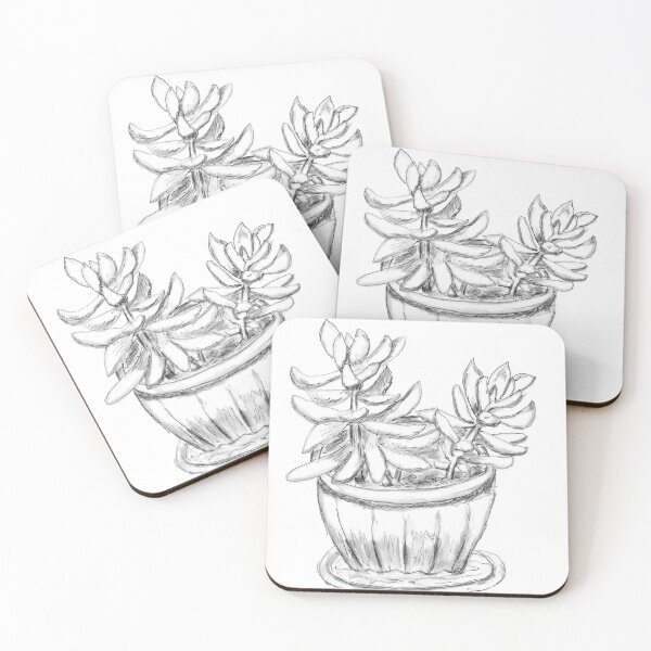 Item preview, Black and White Succulent  designed and sold by Marie W.