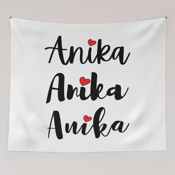 Item preview, Anika Name Cute Mini Heart Triple Fonts designed and sold by 27th-Tee.