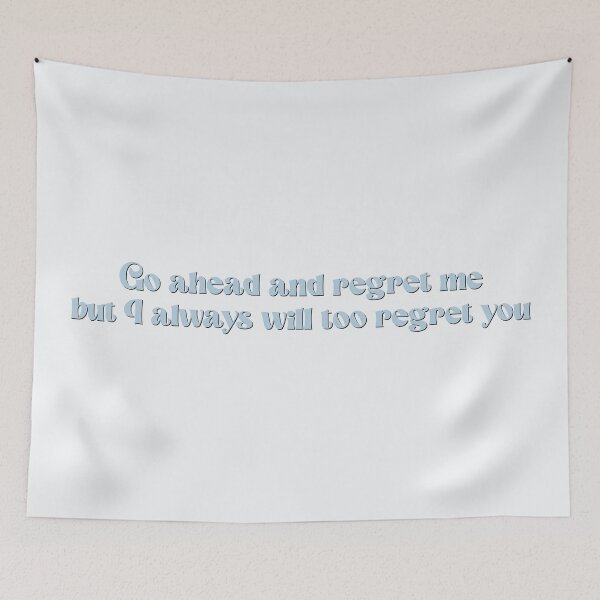 Item preview, Regret me Daisy Jones & The Six lyrics designed and sold by percqbeths.