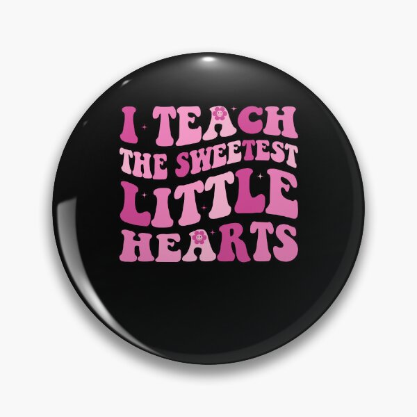 Item preview, I Teach The Sweetest Hearts Groovy Teacher Valentine's Day designed and sold by Leader Shirts.