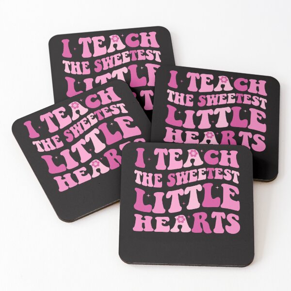 Item preview, I Teach The Sweetest Hearts Groovy Teacher Valentine's Day designed and sold by Leader Shirts.
