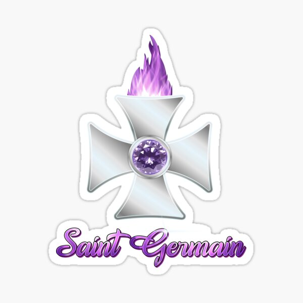 The Sacred Saint Germain's Maltese Cross Sticker