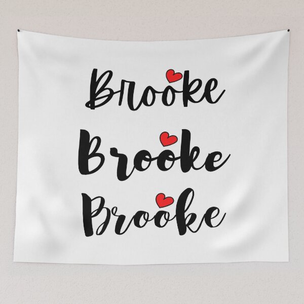 Item preview,  Brooke Name Cute Mini Heart Triple Fonts designed and sold by 27th-Tee.