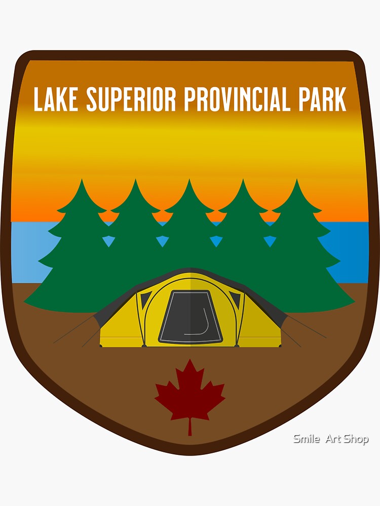 "Lake Superior Provincial Park" Sticker for Sale by SkaterTShirts